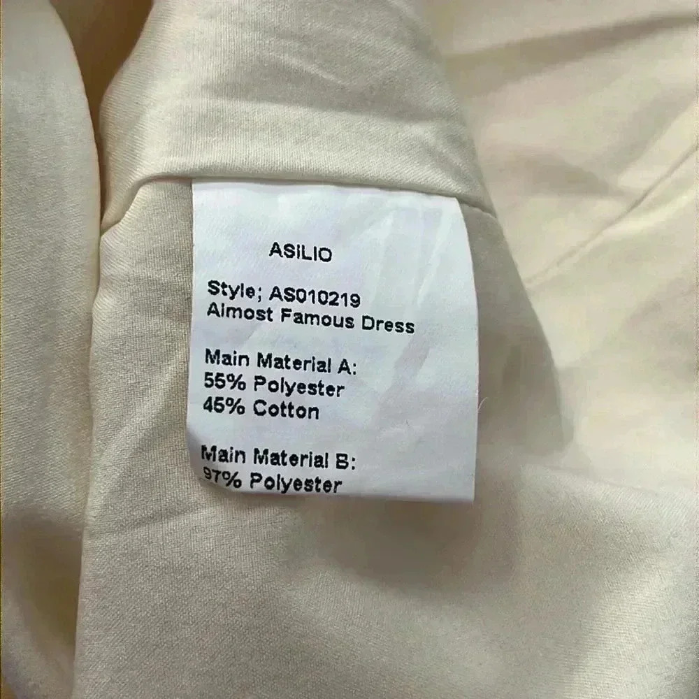 Asilio Almost Famous Two Tone Cape Mini Dress NWT Size S/8 - Picture 7 of 8